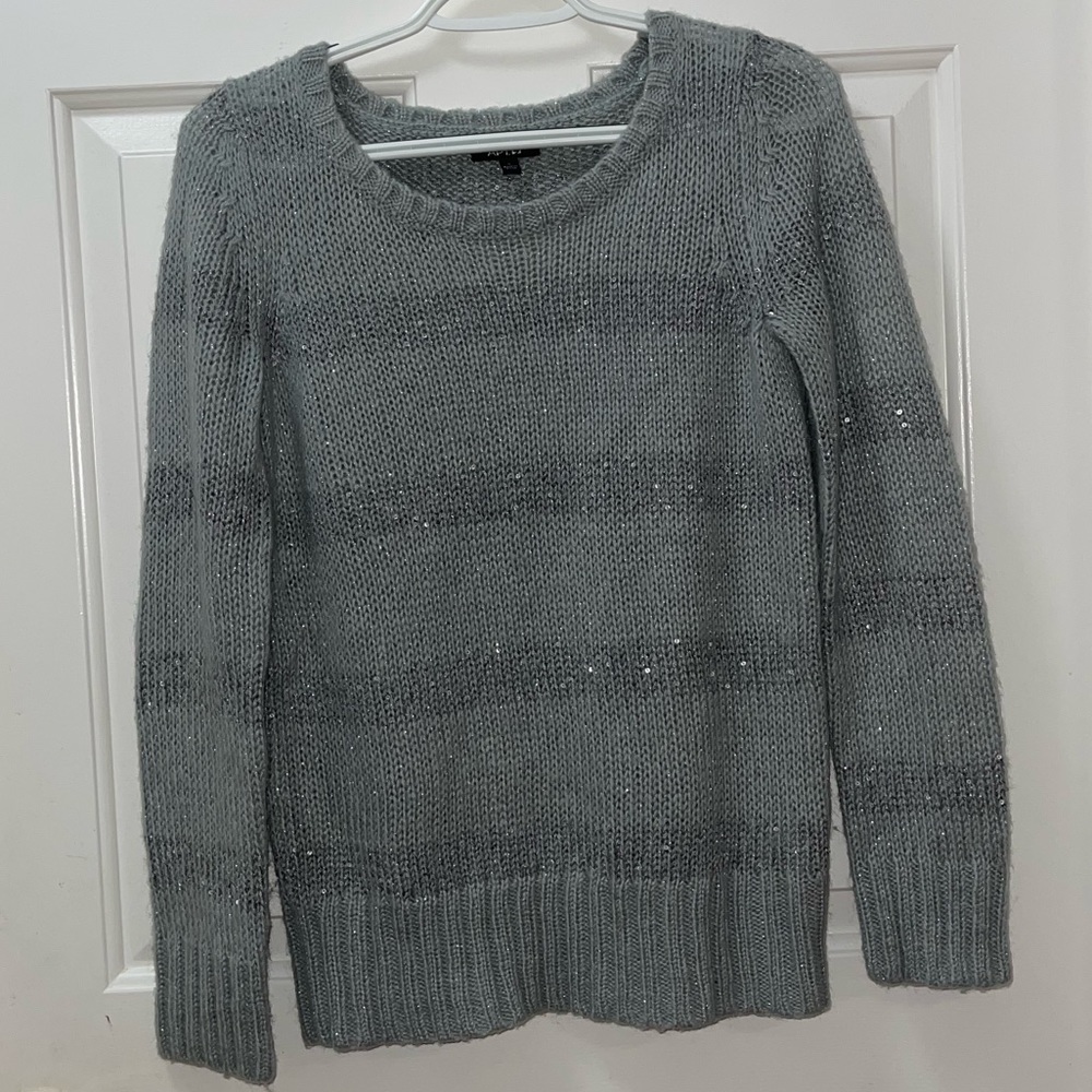 Grey Apt.9 sweater with sequins small
